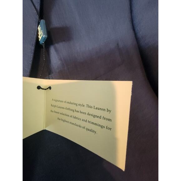NEW Ralph Lauren Wool Sport Coat Blazer Men's 44L Suit Jacket Blue Two Button - Picture 6 of 12